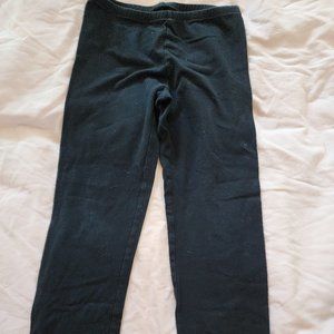 Old Navy Girls True Black Capris with Bow Tie at the End Size XL